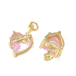 Латунные микро проложить кубического циркония подвески&nbsp;KK-F930-21G