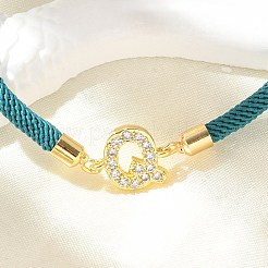 Регулируемые браслеты из нейлона&nbsp;LS-BJEW-C096-01G-17