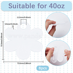 8 шт. акриловые термотрансферные большие подвески FIND-SP0003-09D