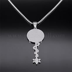 Подвеска-ключ из нержавеющей стали 304 в виде колеса Гекаты для женщин&nbsp;FS-WG4FA44-01