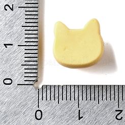 かわいい不透明樹脂カボション  模造パン  猫の形  12x13x8.5mm&nbsp;RESI-L046-B04