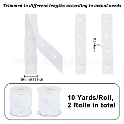 10 ярд пластиковой ленты с кнопками&nbsp;DIY-OC0011-26B