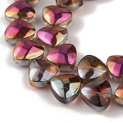 Прозрачные гальванические стеклянные бусины&nbsp;EGLA-P050-HP04