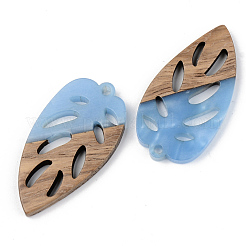 Подвески из непрозрачной смолы и ореха RESI-S389-048A-C01