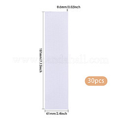 30 Lesezeichen aus Baumwoll-Aida-Stoff zum Anfertigen von Kreuzstichen&nbsp;AJEW-GL0002-99C