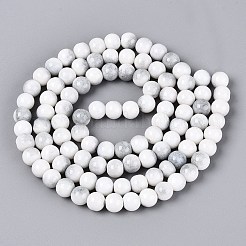 Brins de perles de verre teintées à effet ombré opaque&nbsp;GLAA-Q106-04A-01