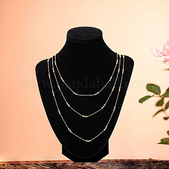 304 нержавеющая сталь спутниковые цепи ожерелья&nbsp;NJEW-SW00053