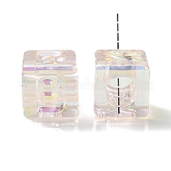 УФ-покрытие радужными переливающимися акриловыми бусинами OACR-K003-008G