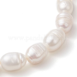 Браслеты из натуральных жемчуга для женщин BJEW-JB11321