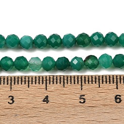 Натуральные бусины из зеленого оникса и агата (окрашенные и нагретые) G-D347-A04-4mm