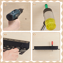 Железные настенные органайзеры для хранения инструментов&nbsp;ODIS-WH0331-26B