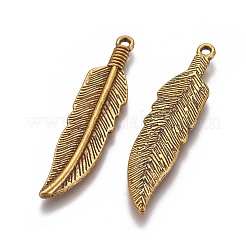 Breloque en alliage de style tibétain&nbsp;TIBEP-16624-AG-RS
