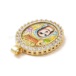 Латунные микро проложить кубического циркония подвески&nbsp;ZIRC-E006-03G