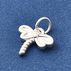 Изящные серебряные подвески в виде стрекоз с соединительными кольцами STER-I022-01S