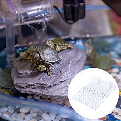 2 pièce de terrasse en acrylique pour tortues pour aquarium&nbsp;AJEW-FH0007-23A