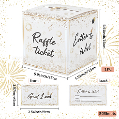 1 комплект коробок для лотерейных билетов из крафт-бумаги&nbsp;CBOX-SP0001-05
