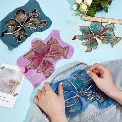 6 шт. 6 цвета полиэстер компьютеризированная вышивка ткань утюг на / пришить патчи&nbsp;DIY-MA0006-81