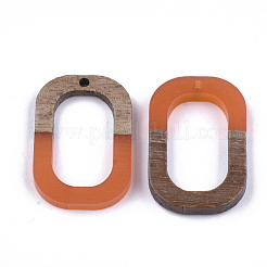 Pendentifs en bois de résine et de noyer&nbsp;RESI-S358-07I
