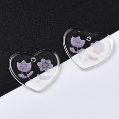 Прозрачные смоляные подвески&nbsp;RESI-N030-001E