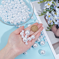 150 шт. 3 стиля АБС пластик имитация жемчуга круглые бусины KY-SP0001-63B