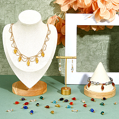 Латунь стекло кулоны PALLOY-FH00040