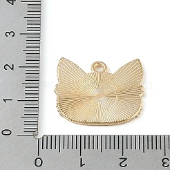 ハロウィン合金eanamlペンダント  ゴールドカラー  魔法の猫のチャーム  20x22x1.5mm  穴：2mm&nbsp;PALLOY-S184-01G-D