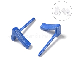 Гипоаллергенные серьги-гвоздики из биокерамики с цирконием и керамикой&nbsp;EJEW-C065-03H