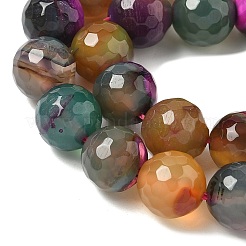 Природный агат бисер нитей G-M437-C01-01Z