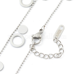 Браслеты с подвесками из нержавеющей стали 304&nbsp;BJEW-F396-17P