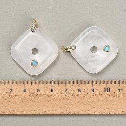 Pendentifs de cristal de quartz naturel&nbsp;GG-CBA4625-04G-04