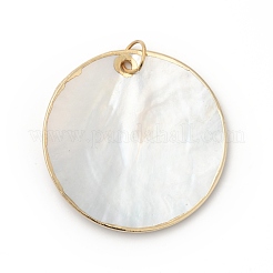 Натуральные черные губные оболочки большие подвески BSHE-G029-20G