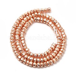 Гальванические бусины из натуральной лавы G-G984-14RG