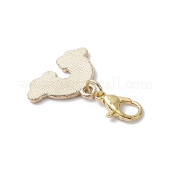 Подвесные украшения из эмалевого сплава радужного цвета&nbsp;HJEW-JM04116