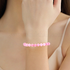 100 шт. бусины из натурального окрашенного белого нефрита&nbsp;G-SP0001-35