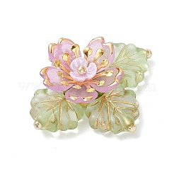 Подвески-цветы из латунного стекла и бисера&nbsp;PALLOY-MZ01118