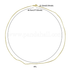 Ожерелье из латунной круглой змеиной цепи для женщин MAK-YW0001-07