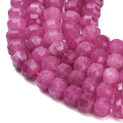 Gefärbt natürlichen weißen Jade Perlen Stränge&nbsp;GG-CBA9106-01L
