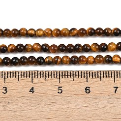 Природных тигровый глаз бисер нитей G-J303-11-3mm