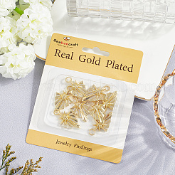 8шт латунные подвески с микропаве и кубическим цирконием&nbsp;KK-BBC0018-61