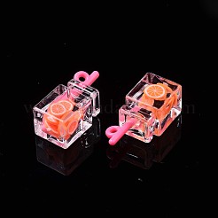 Pendentifs en résine imitation boisson&nbsp;CRES-S359-32I