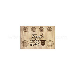 Деревянный поднос для рюмок AJEW-WH0422-011