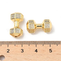 Латунные прозрачные бусины из кубического циркония KK-Q068-11G