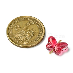 Бабочка градиент цвета краска для выпечки прозрачный стеклянный соединитель подвески&nbsp;PALLOY-JF03278-01