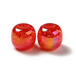 УФ-покрытие радужные переливающиеся акриловые бусины с кракле PACR-M002-04B