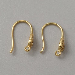 Латунные крючки для серьги из чистого циркония KK-WH0038-42G