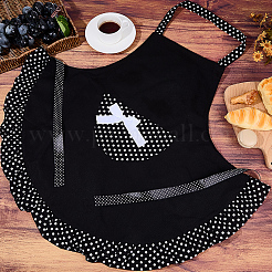 Küchenschürze aus Polyester mit Polka-Dots und Schleife&nbsp;AJEW-BM0001-49