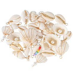 32 шт. 8 стиля подвески из натуральной смешанной медной проволоки&nbsp;FIND-SC0015-47