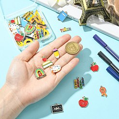 34 шт. 17 стиля подвески из цинкового сплава с эмалью ко Дню учителя&nbsp;FIND-CJ0004-90