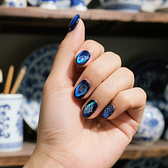 2 Stück DIY-Nagelkunst-Vorlagen aus 304 Edelstahl&nbsp;MRMJ-PH0003-12