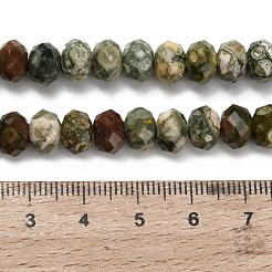 Природные риолитом яшмы бисер нитей G-Z111-A14-01